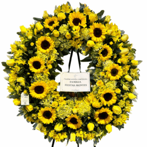 Corona Pompo Girasol
